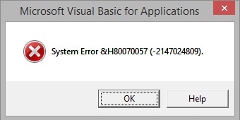 System Error .....
