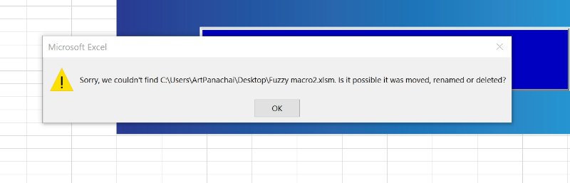 3.Error ที่ขึ้นมาตามรูป ชื่อไฟล์ที่อยู่ในข้อความError ลบไปแล้วค่ะ แล้วพอAdd in ใหม่ ไม่สามารถ Add inได้ ขึ้นError มาเหมือนเดิมดังภาพ