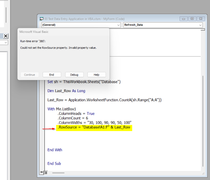 03 Test Data Entry Application in VBA..png